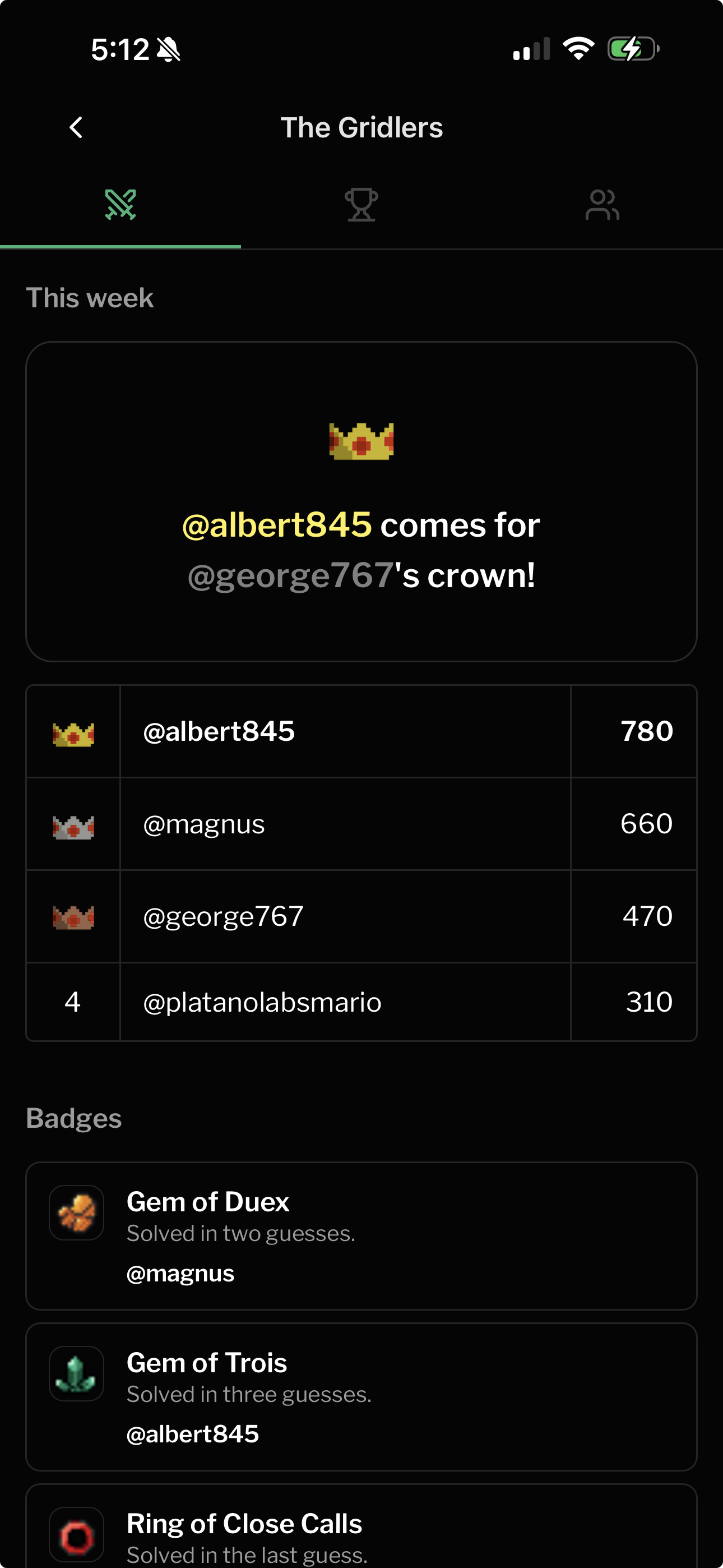 Compete in weekly leagues